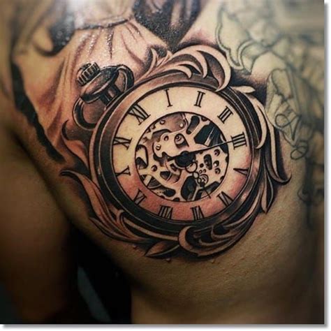 fake pocket watch tattoos|best pocket watch tattoo designs.